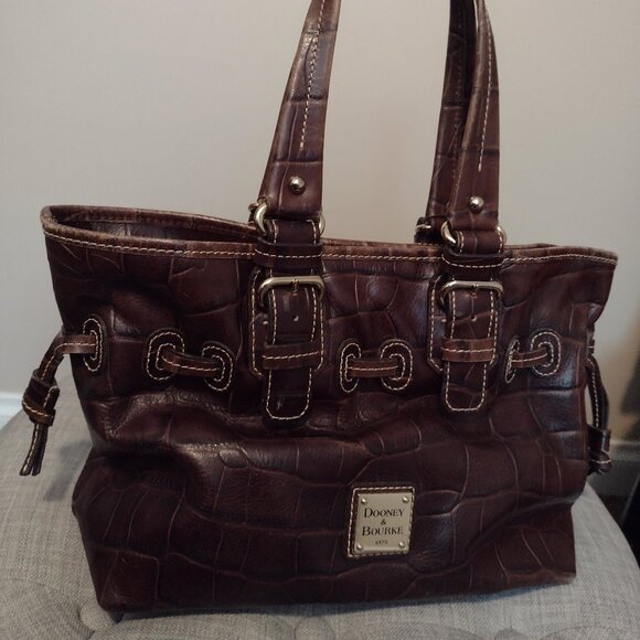 Dooney and Bourke Brown Moro Small Chira Handbag - Picture 1 of 11